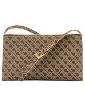 Gherardini Medium Half Moon Leather Shoulder Bag - Brown