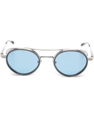 Akoni Pilot-Frame Sunglasses - Blue