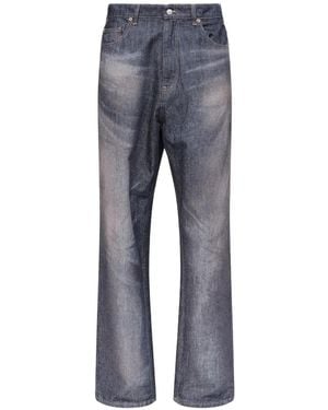 MM6 by Maison Margiela Faded Denim Trousers - Blue