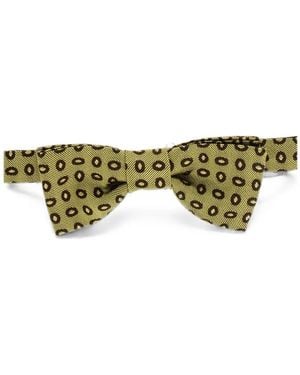 Corneliani Corbata Con Motivo De Lunares - Verde