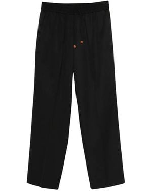 Drole de Monsieur Droit Lane Drawstring Trousers - Black