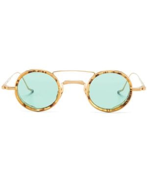 Jacques Marie Mage Ringo Round-Frame Sunglasses - Blue