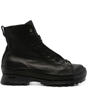 Guidi Lace-Up Leather Hiking Boots - Black
