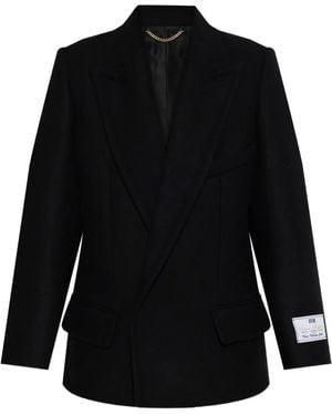 Victoria Beckham Double-Breasted Blazer - Black