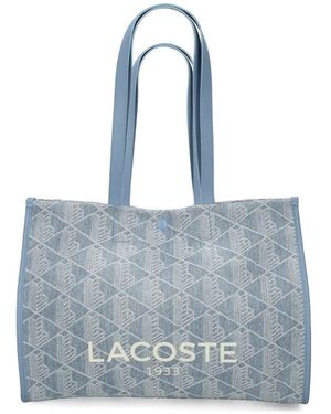 Lacoste Large Heritage Tote Bag - Blue