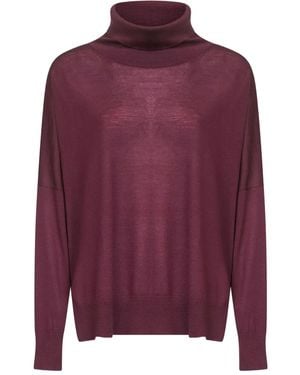 Blanca Vita Pull En Laine Vierge - Violet