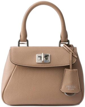 Prada Avoir Mini Handbag - Natural
