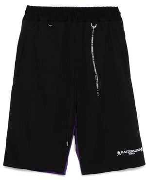 MASTERMIND WORLD Colour-Block Shorts - Black