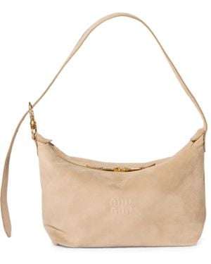 Miu Miu Suede Bag - White