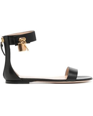 Tom Ford Open-Toe Sandals With Ankle Strap - White