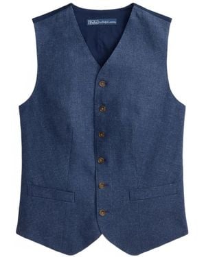 Polo Ralph Lauren Chaleco Con Botones - Azul