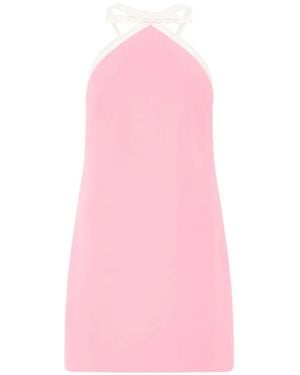 MILLY Shane Cady Bow-Detail Dress - Pink