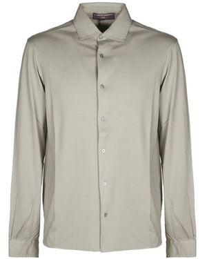 FILIPPO DE LAURENTIIS Long-Sleeves Button-Up Shirt - Grey