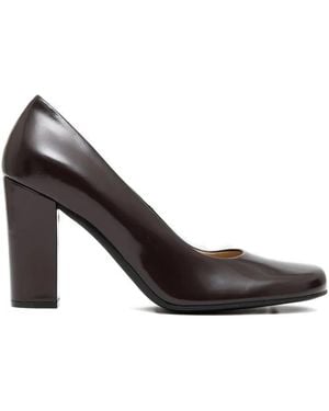 The Row Zapatos Penelope con tacón grueso - Marrón