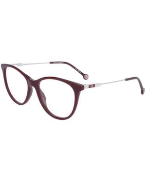 Carolina Herrera Bril Met Cat-Eye Montuur - Rood