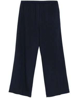 TOTEME Elasticated-Waist Pants - Blue