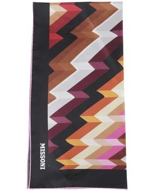 Missoni Fular Con Estampado En Zigzag - Blanco