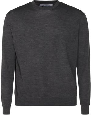 Malo Crew-Neck Wool Jumper - Black