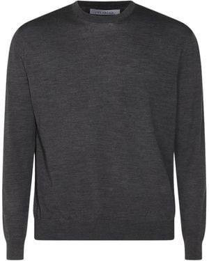 Malo Crew-Neck Wool Sweater - Grey