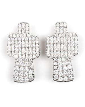 Julietta Crossroads Oorclips - Wit