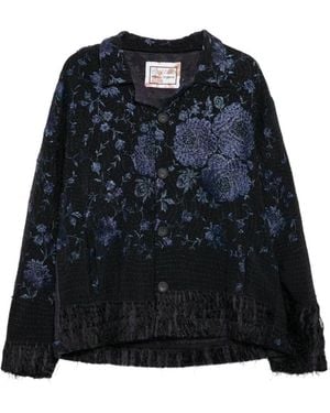 By Walid Piano Shawl New Jono Jacket - Blue