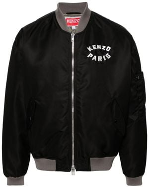 KENZO Lucky Tiger Nylon Bomber Jacket - Black