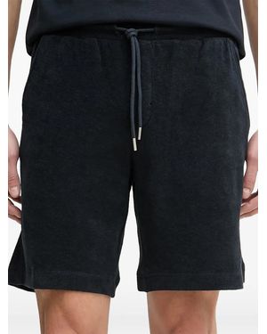 Marc O' Polo Logo-Embroidered Drawstring Shorts - Black