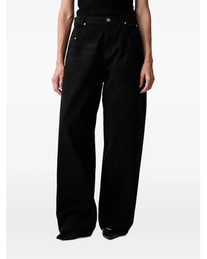 Willy Chavarria Wide-Leg Jeans - Black