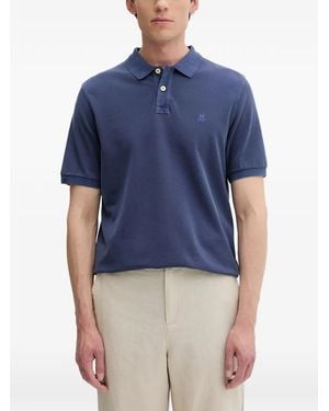 Marc O' Polo Logo-Embroidered Piqué Polo Shirt - Blue