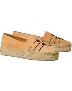 Tory Burch Ines Cut-Out Espadrilles - Natural