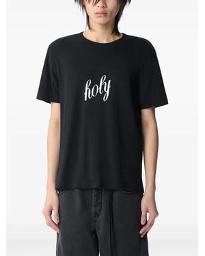Ann Demeulemeester Baptist Tシャツ - ブラック