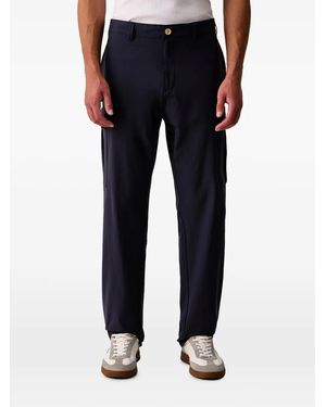 Aeronautica Militare Embroidered-Logo Cargo Trousers - Black