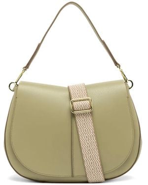 Gianni Chiarini Helena Round Shoulder Bag - Metallic