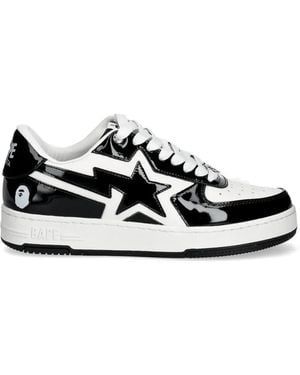 A Bathing Ape Star-Embellishment Trainers - White