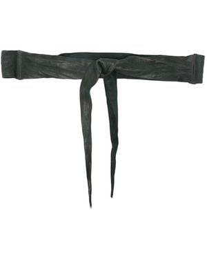 SOMMET Tie Leather Belt - Black