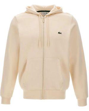 Lacoste ジップアップ パーカー - ナチュラル