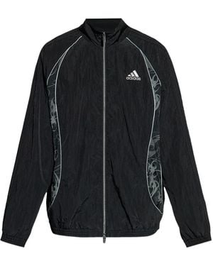 adidas グラフィック トラックジャケット - ブラック