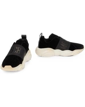 Moschino Teddy Velvet Sneakers - Black