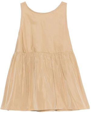Susanne Bommer Pleated Ribbon Top - Natural