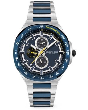 Kenneth Cole Orologio Con Logo 43Mm - Blu