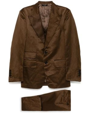 Tom Ford Single-Breasted Suit - Brown