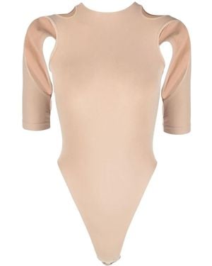 ANDREADAMO Cut-Out-Detail Stretch Top - White