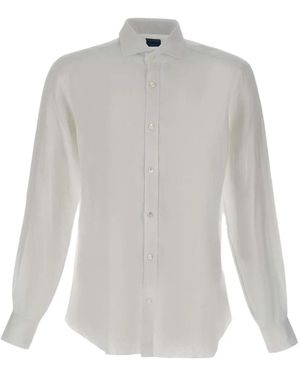 Barba Napoli Linen Shirt - White