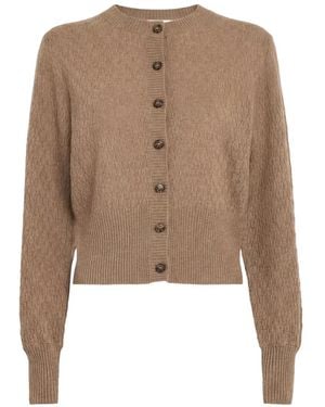 LeKasha Gaya Button-Up Cardigan - Natural