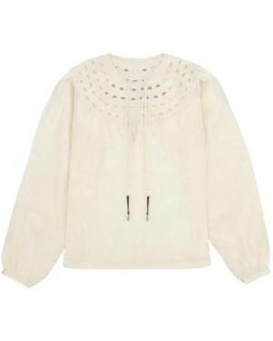 Fortela Blusa Bordada - Neutro
