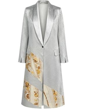 Ibrigu Irotomesode Patchwork Overcoat - White
