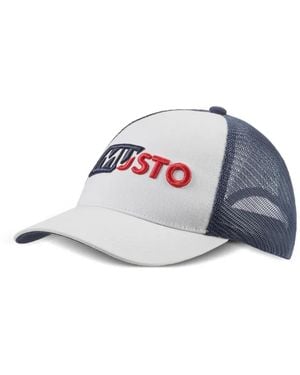 Musto Logo-Embroidered Mesh-Panel Cap - White