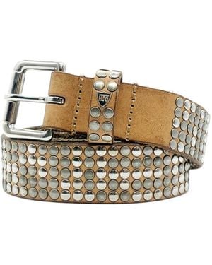 HTC Stud-Embellished Belt - White