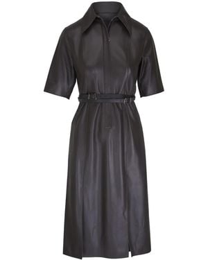 Akris Vestido Midi Liso - Negro