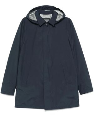 Herno フーデッド レインコート - ブルー